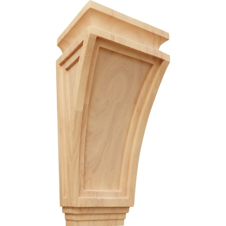 Ekena Millwork 6"W x 4 3/4"D x 12"H Arts and Crafts Corbel, Red Oak COR06X04X12ARRO
